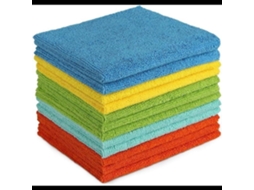 Panos De Limpeza Em Microfibra, 12 Unidades, 30 X 30 Cm, Reutilizável, Para Carro E Uso Doméstico, Para Vidros E Janelas