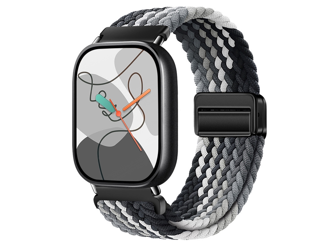 Pulseira magnética de nylon para Xiaomi Mi Band 10 Pro, Huawei Fit 5, Redmi Watch 6, Fit 3, 4, 5, 4 Pro e 5 Pro.