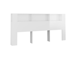 Headboard Cabinet, Headboard Cabinets Vidaxl Branco Madeira Processada (220 Cm)