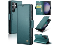 Capa Antifurto Para Celular, Capa De Couro Com Compartimento Para Cartão.verde - Iphone 15 Pro Max