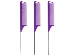 Pente Trançado Com Design Ratt Swan, Haste De Aço, Fibra De Carbono, Roxo Brilvibera