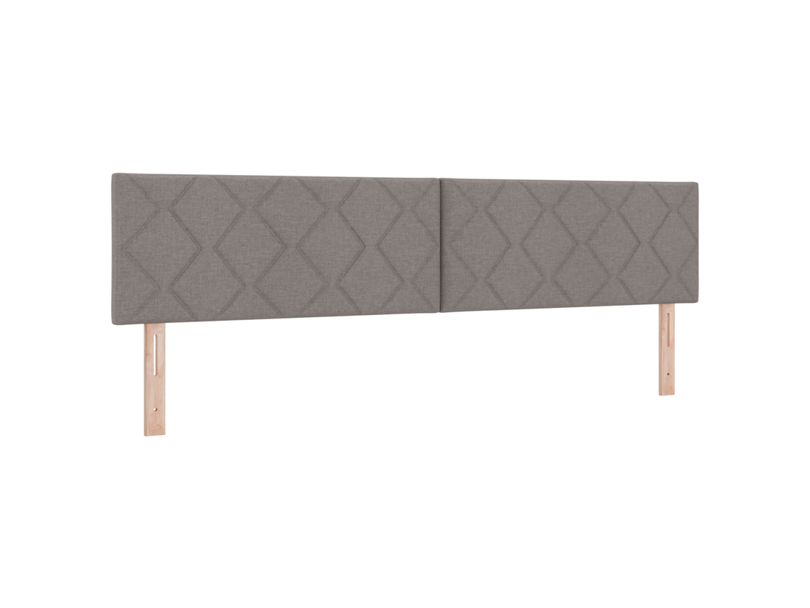 Cabeceira Estofada Taupe Para Cama Vidaxl Castanho-acinzentado Poliéster (200x7x78cm)