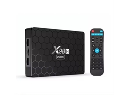 Smart Tv Box X98h Pro Allwinner H618 Bt 5.0, 4 Gb Ram/64 Gb Rom 4k Android 12 (preto)