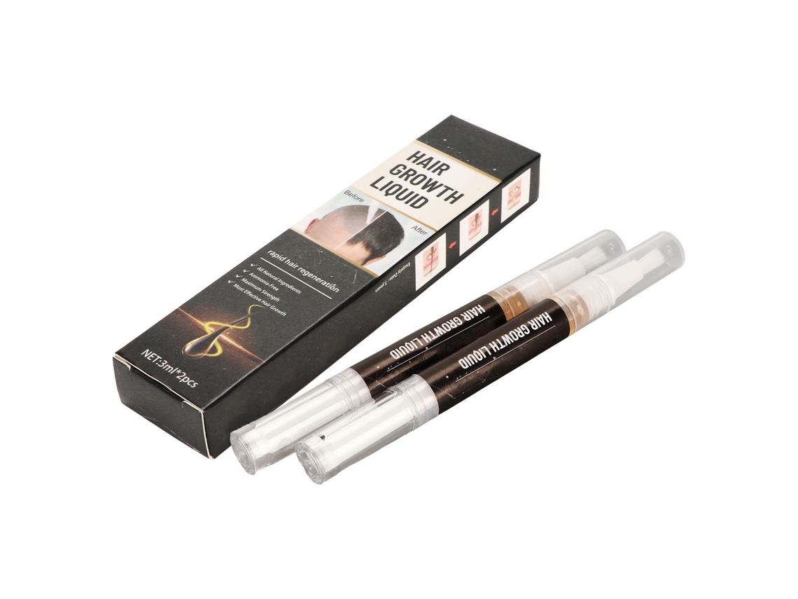 Kit com 2 unidades de Sérum e Óleo para Crescimento Capilar 3ml para Engrossar e Regenerar os Cabelos