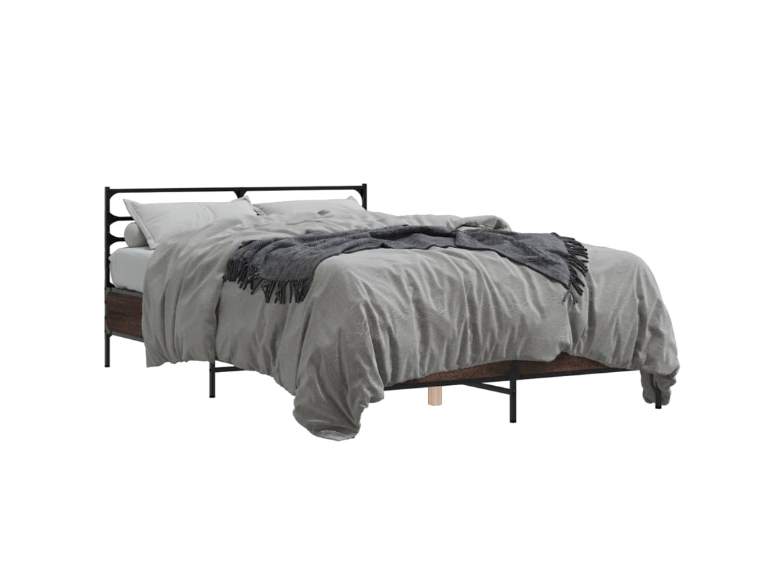 Estrutura de Cama 120x200 Cm Derivados Madeira/metal MAISON EXCLUSIVE