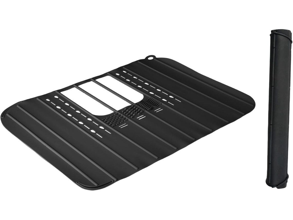Tampa De Silicone Para Pia, 22x 17, Dobrável, Resistente Ao Calor, Com Alça Para Pendurar, Multifuncional Para