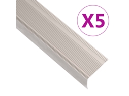 Stair Nosing, Stair Nosings Vidaxl Prateado Alumínio (90 Cm (5 Pcs))