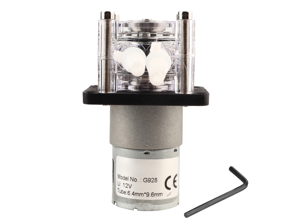 Bomba Peristáltica De 12v Cc De Alto Flujo Com Tubo Para Aquário Laboratório Análise De Água