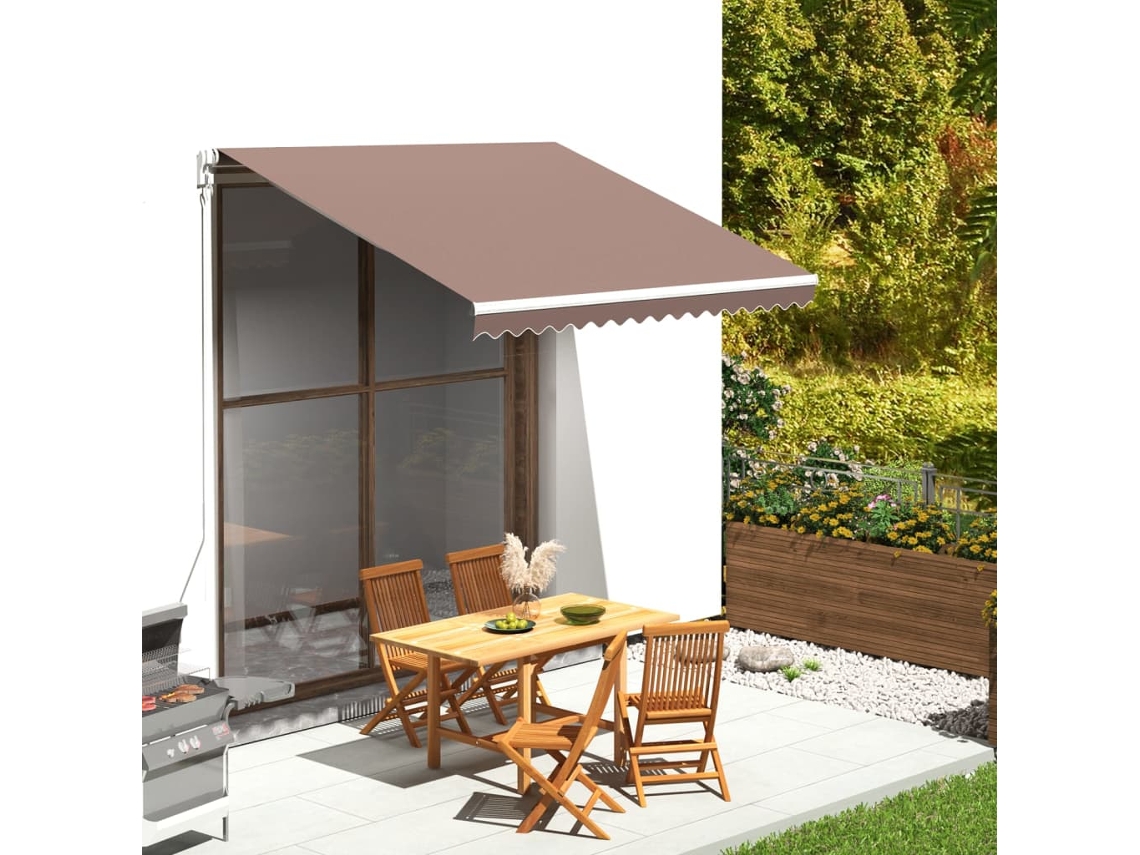 Tecido De Substituiã§ã£o Para Toldo 3x2,5 M Castanho Dkd Home Decor