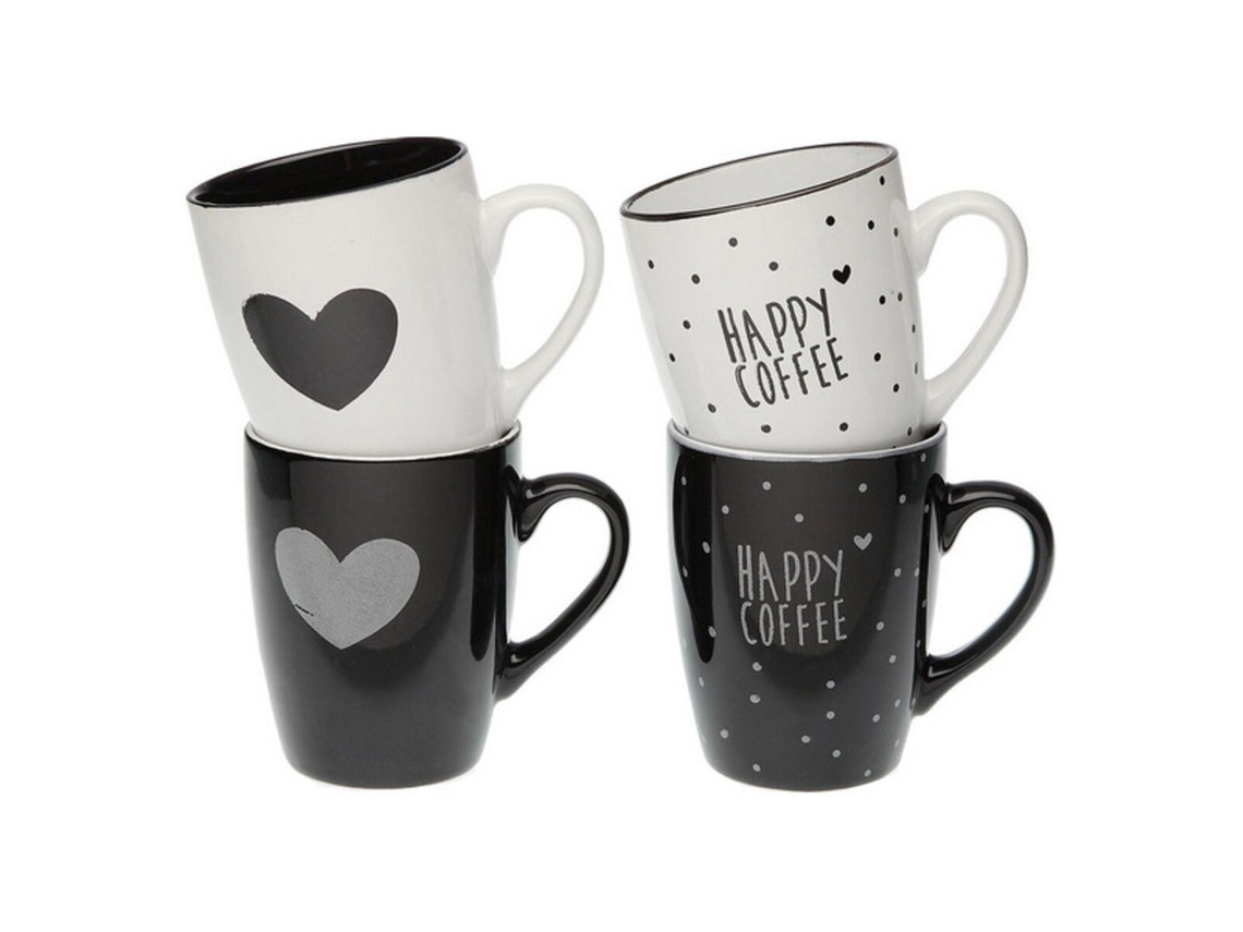 Caneca Versa Hearts Grés (8,1 X 10,5 X 8,1 Cm)