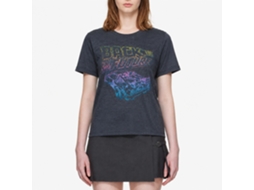 Rockinstone Back To The Future Movie Now You See It Heather Navy Adult T-shirt Size:xl