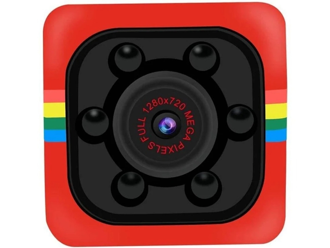 Micro Webcam Sq11 Hd 1080p Com Dvr De Visão Noturna (vermelho)