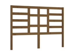 Bed Headboard, Bed Headboards Vidaxl Marrom Madeira De Pinho (126 X 104 Cm)