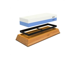 VYLARA Conjunto De Afiador De Facas Profissional, Pedra De Afiar Úmida De Precisão Com Grão Duplo 1000/6000, Base Antiderrapante, Guia De Ângulo E Pedra De N