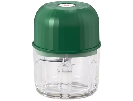 Mini Espremedor De Alho Elétrico Processador De Alimentos Picador Sem Fio Potente Recarregável Por Usb Lâmina Tripla Verde Veanxin Vaenxin