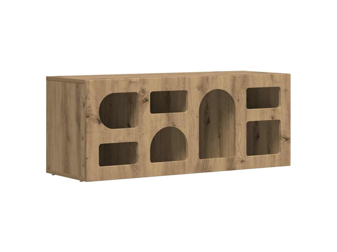 Gabinete para Tv Carvalho Artesanal 100 X 35 X 40 Cm MAISON EXCLUSIVE
