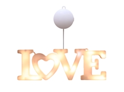 Luz Led Letra Coração Amor S/MARCA