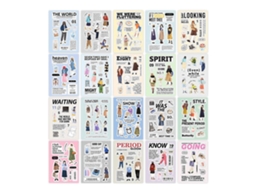 20 Folhas Adesivos de Figuras Românticos PORTAL