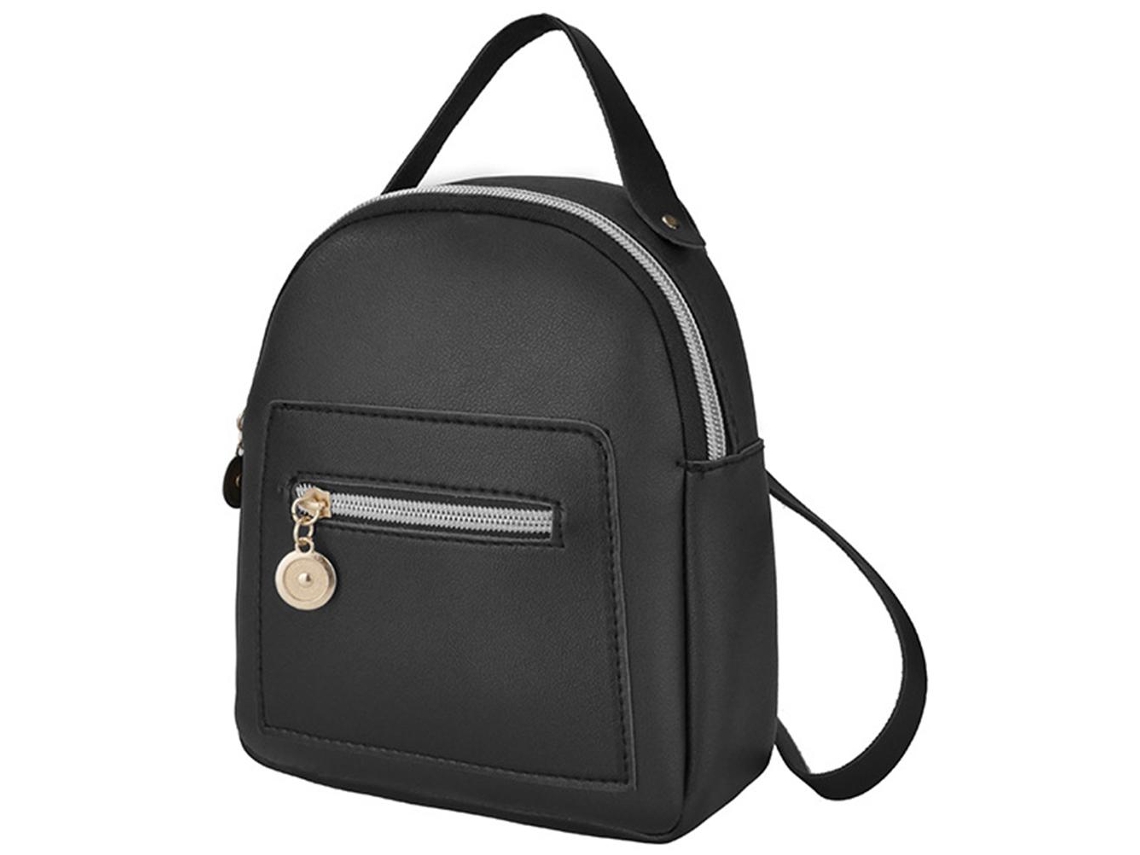 Rebe-mochila De Couro Pu Para Mulheres Bonita Mochila Casual Com Bolsos De Zíper Convertível Em Bandolera