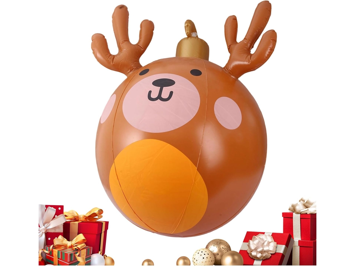 Bola Inflável De Natal De 58 Cm Para Decoração.