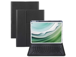 Capa De Couro Com Teclado Bluetooth De Botões Redondos E Suporte Giratório Para Huawei Matepad Pro 11 2024/2022