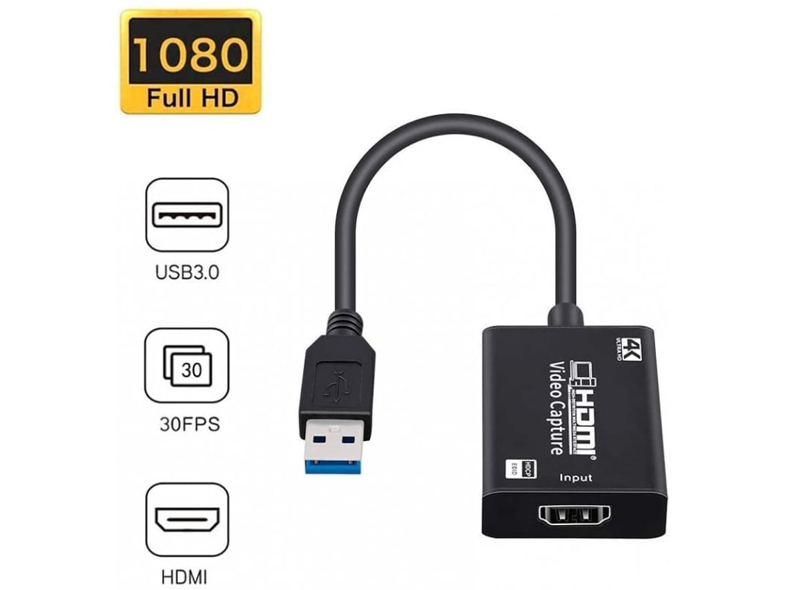 Placa de captura/gravador de vídeo 4K, USB 3.0/2.0, trabalho remoto, STELASPLEN