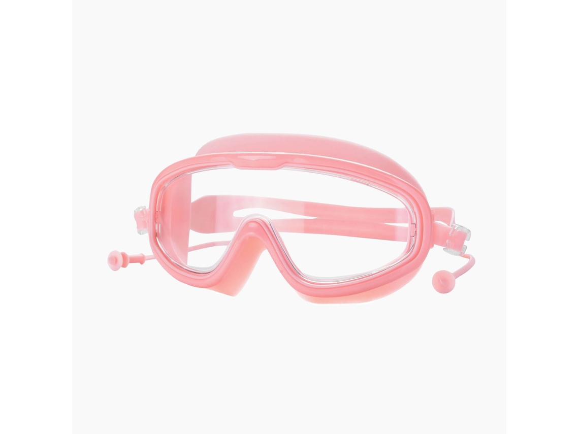 Óculos de Natação Anti fog Grande Quadro Rosa Unisex