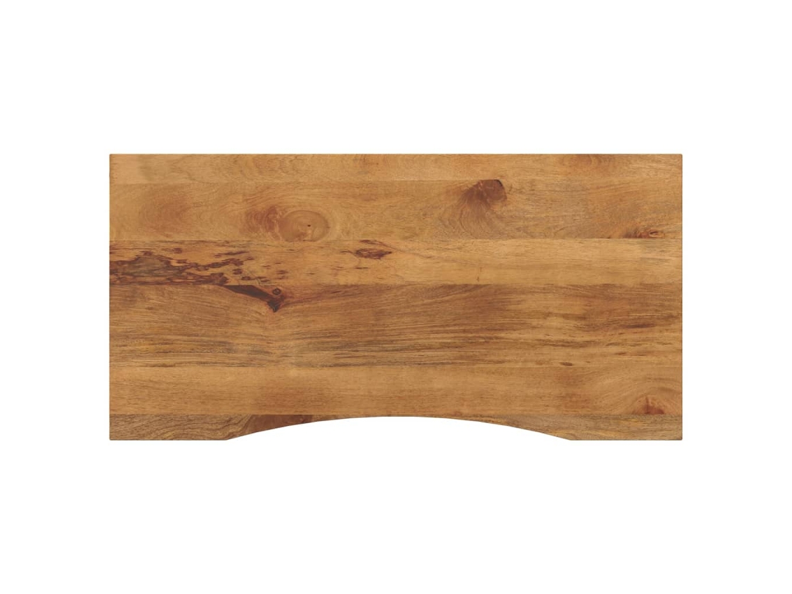 Desk Top, Desk Tops Vidaxl Marrom Madeira De Mangueira