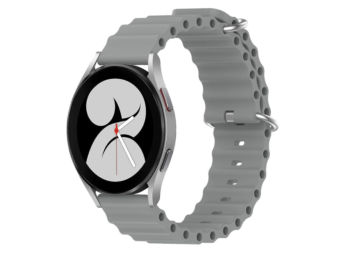 Pulseira De Silicone De Cor Sólida Estilo Oceano Para Samsung Galaxy Watch 4 (40 Mm X 20 Mm).