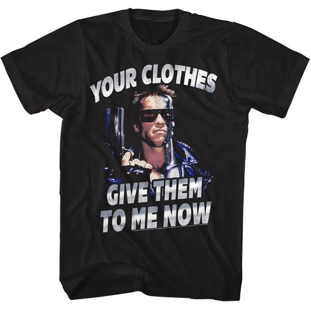 Unisex Adult T-shirt Rockinstone Terminator Clothesnow Black Sizel