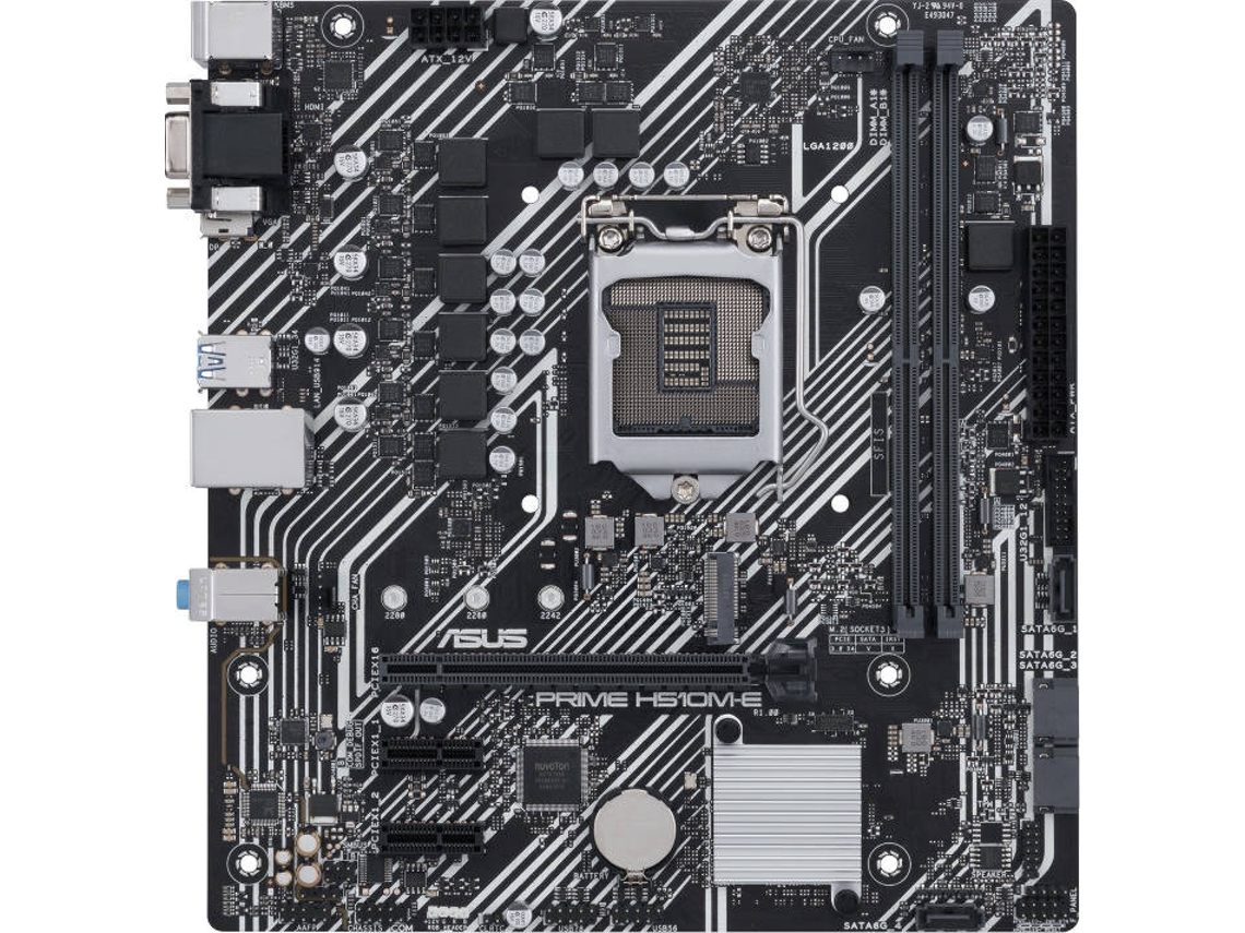Motherboard ASUS PRIME H510M-E (Socket LGA 1200 - Intel H510 - Micro ATX)