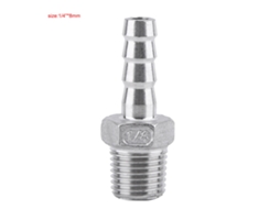 Laxiscreed Conector De Mangueira De Aço Inoxidável Masculino Para Tubos, Resistente E Durável