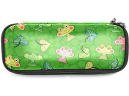 Estojo grande com tema de sapo, ideal para escola, escrivaninha, adultos, meninas e meninos.