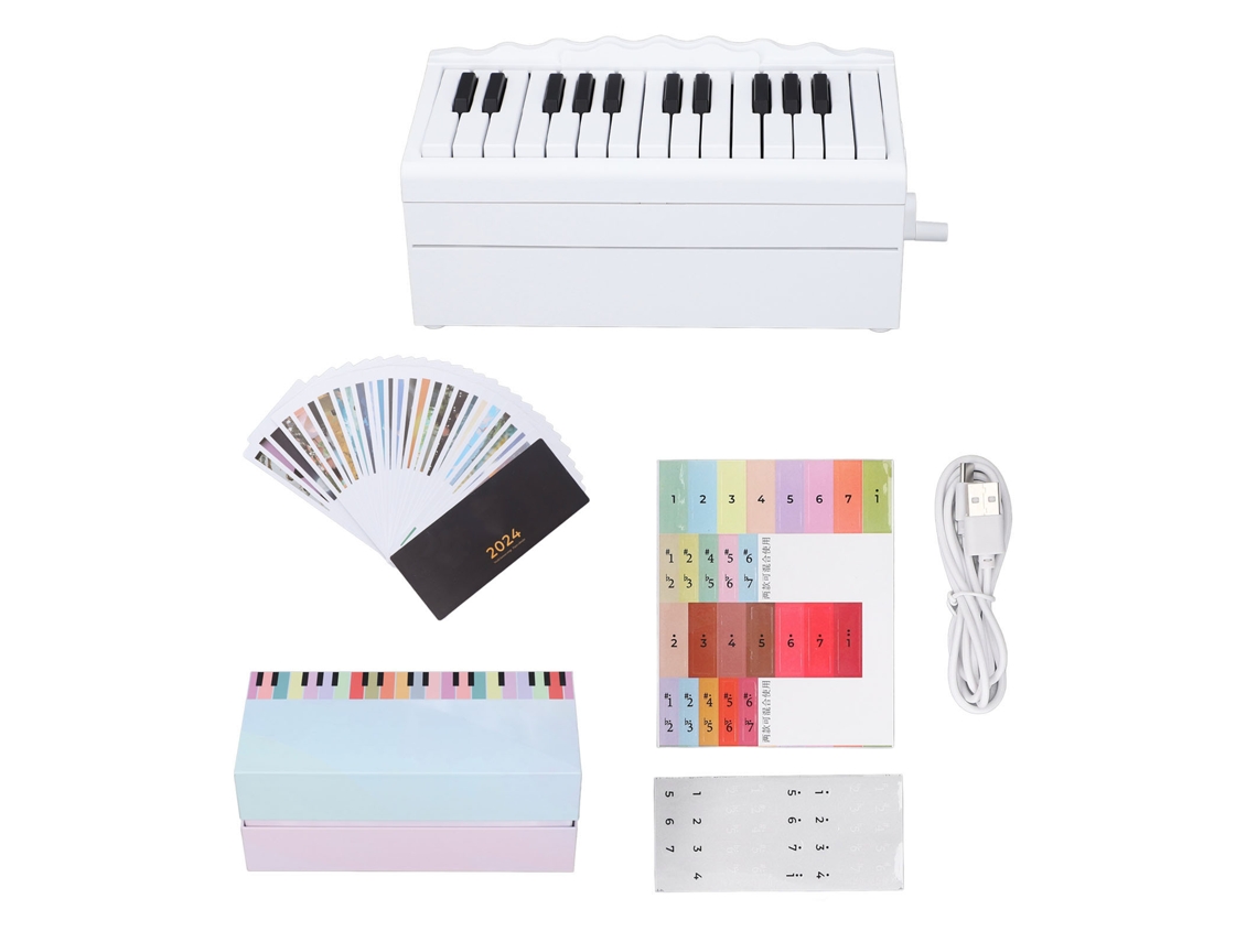Mali calendário de Piano Mínimo Tocável Bt para Crianças com Design Musical e Lembretes Personalizados