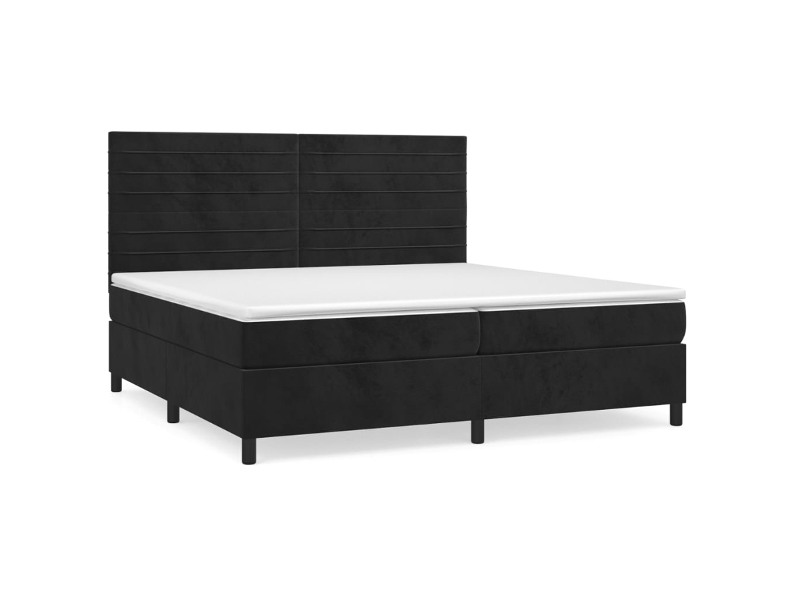 Box Spring Bed, Box Spring Beds Vidaxl Preto Veludo (200 X 200 Cm)