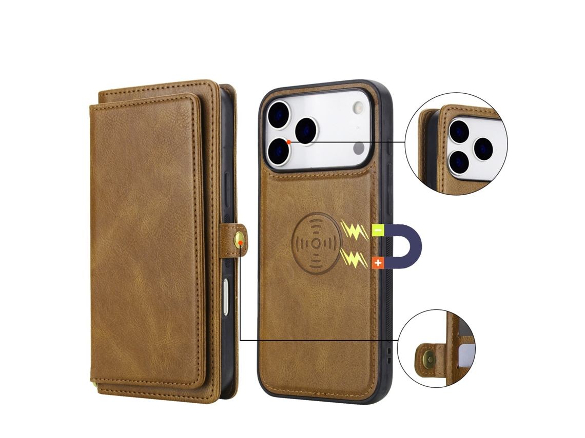 Capa Carteira Para Iphone 17 Pro
