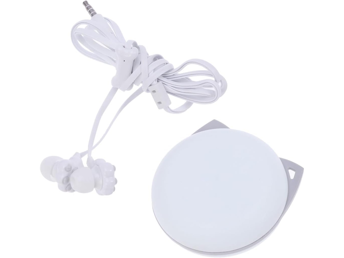 Valiclud Écouteurs De Dessin Animé Petit Chat Blanc Em Abs Et Silicone