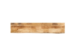 Vidaxl Tampo De Mesa Borda Viva 120x40x3,8 Cm Mangueira Áspera Maciça