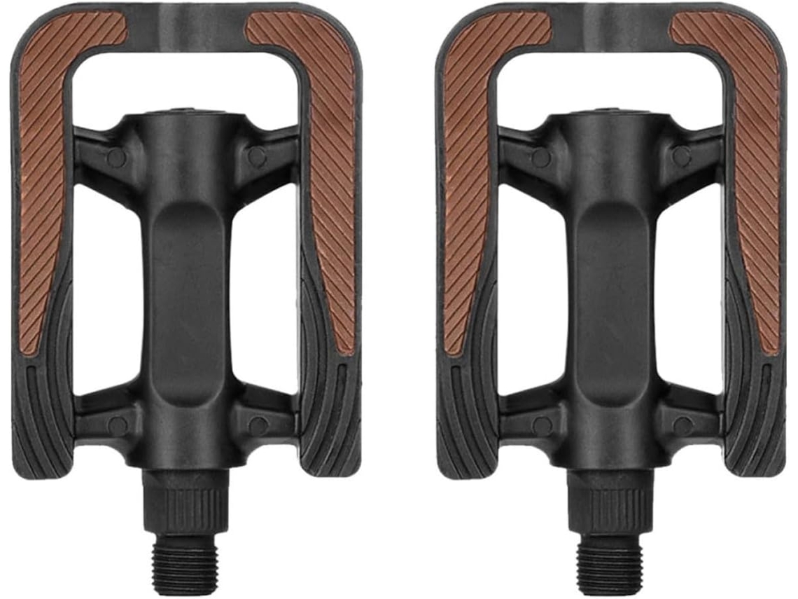 Black Universais Pedais Para Bicicleta Com Dupla Camada