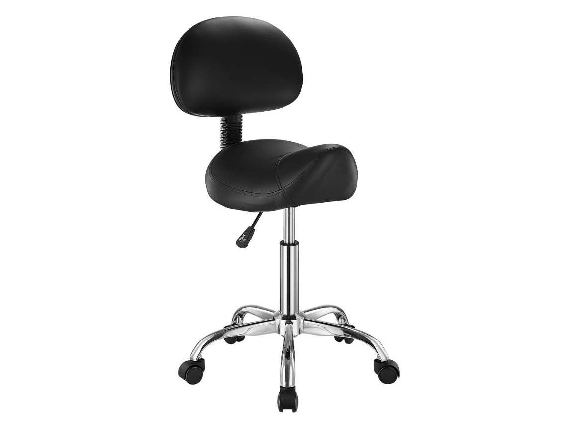 Banco Sela Ergonômico Profissional Com Encosto Ajustável E Rodízio 360° Tekmaquinas