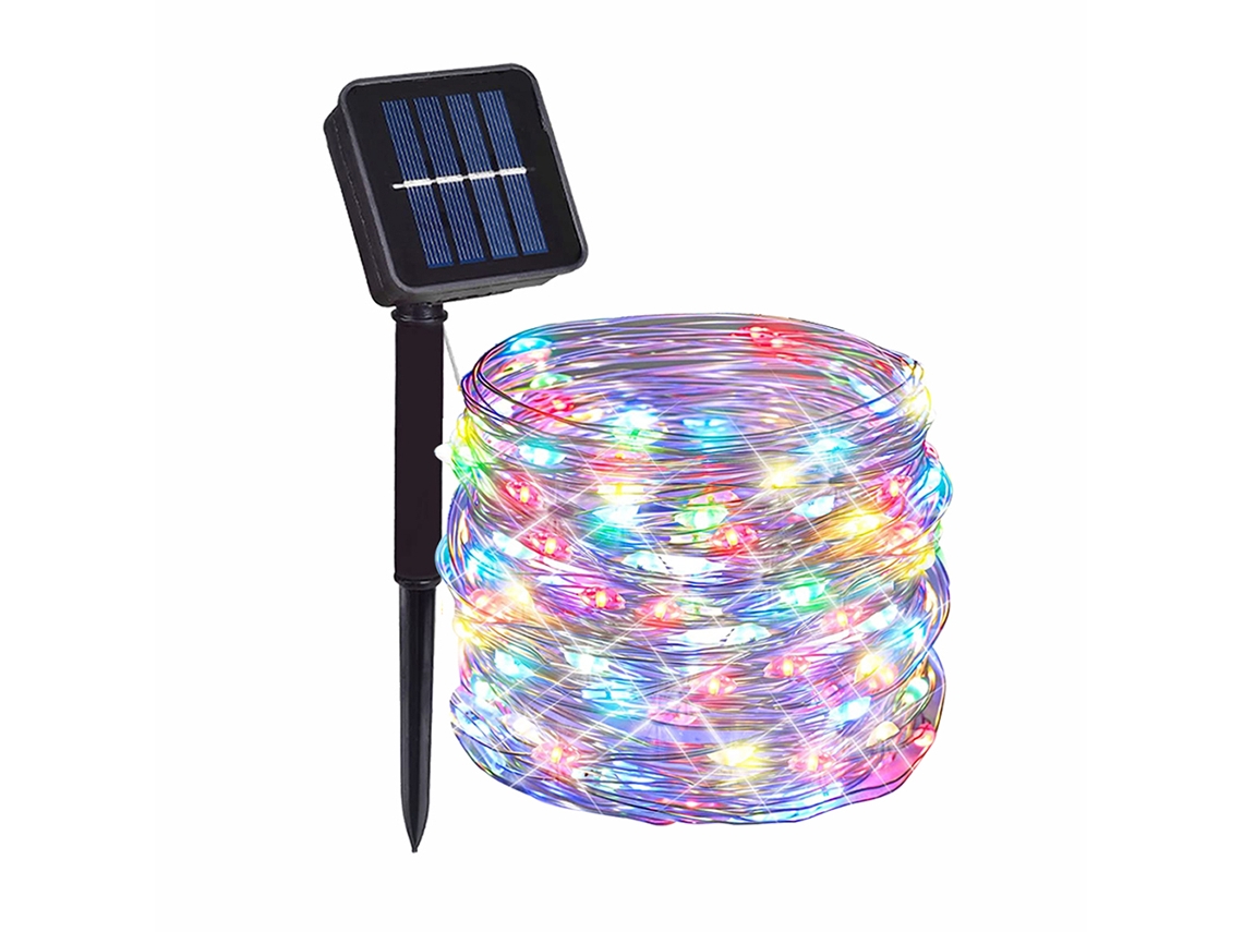 Luzes Solares De Led (7m50 Leds Coloridos), Ideais Para Decoração De Aniversários E Casamentos.