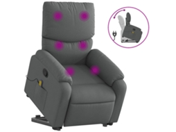 Stand Up Massage Recliner Chair, Stand Up Massage Recliner Chairs Vidaxl Cinzeto Tecido