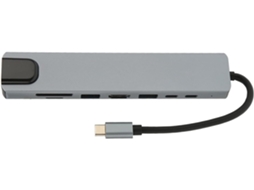 Estação De Acoplamento 8 Em 1 Tipo C, Hub Usb-c Com Carregamento Pd,