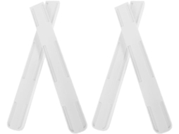 Corrediças Para Gaveta Sewacc, 4 Peças, Reforçadas, Com Mecanismo De Deslizamento Suave, Em Material Branco Hips
