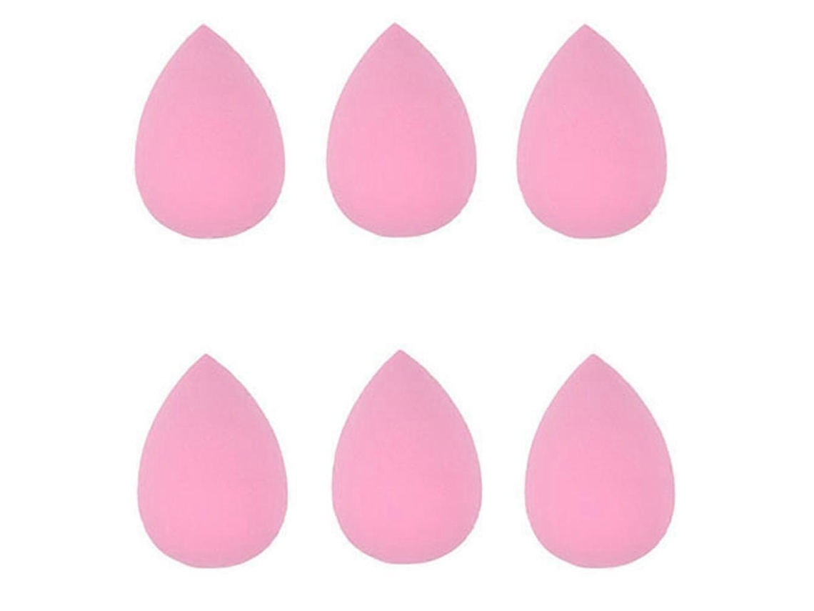 Esponjas De Maquiagem Esponja Para Esfumar Base Rosa Everley891
