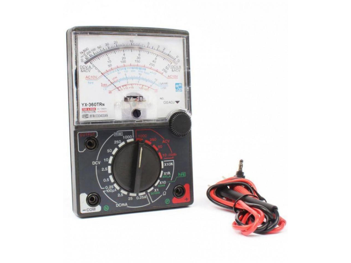 Multímetro Analógico com Display Grande Yx-360Tr