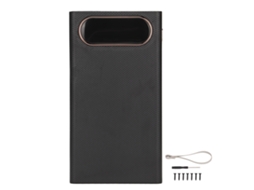Case Para Power Bank Portátil Diy 18650 Com 12 Baterias Lcd Display 2 Led Luzes 10w Preto