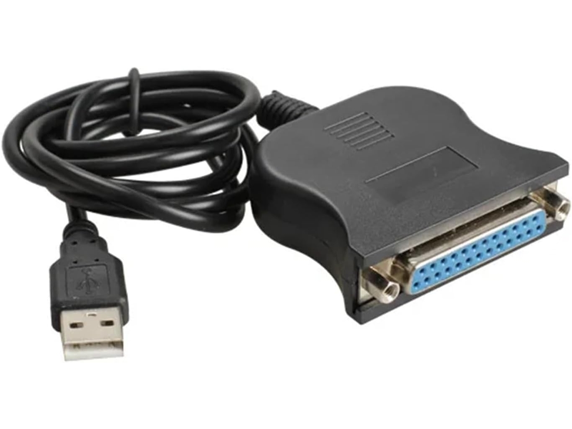 Cabo Conversor De Impressora Usb 1.1 Para Db25 Fêmea, Adaptador Lpt,