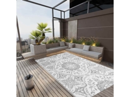 Vidaxl Tapete De Exterior 190x290 Cm Arakil Pp Cinzento-claro