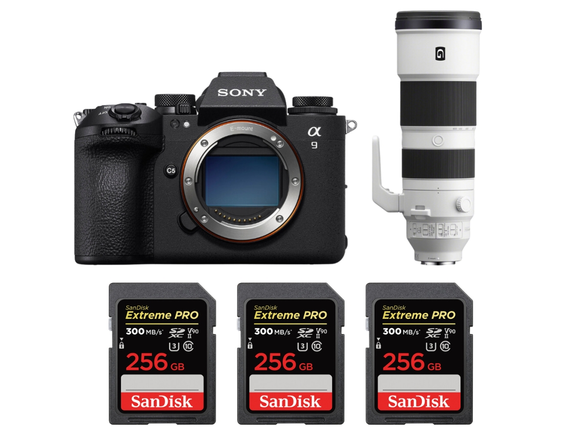 A9 Iii + Fe 200 600mm F/5.6 6.3 G Oss + 3 Sandisk 256gb Uhs ii 300mb/s + Ebook “20 Dicas para Fotos Que Impressionam” SONY